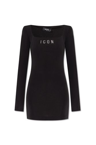 Icon Logo Square Neck Mini Dress - Dsquared2 - Modalova