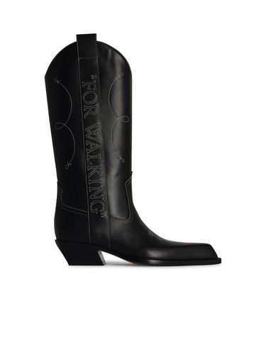 Texano Leather Boots - Off-White - Modalova