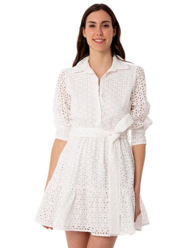 Cotton Short Dress Daisi With Embroideries - MC2 Saint Barth - Modalova