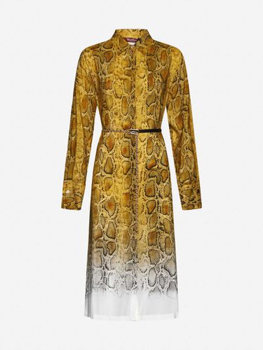 Nereo Print Silk Shirt Dress - Max Mara Studio - Modalova