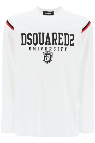 Long-sleeved Varsity T-shirt - Dsquared2 - Modalova