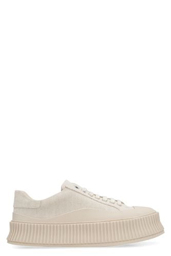 Jil Sander Ivory Canvas Sneakers - Jil Sander - Modalova