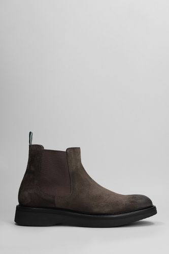 Combat Boots In Suede - Green George - Modalova