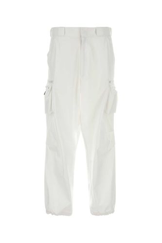 Prada White Cotton Cargo Pant - Prada - Modalova