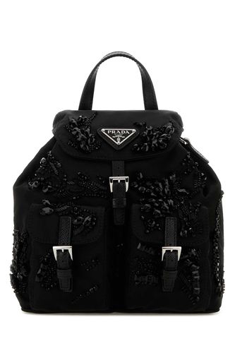 Prada Black Nylon Mini Backpack - Prada - Modalova