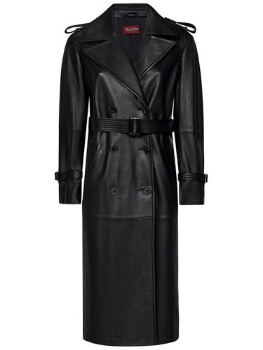 Double-breasted Belted Coat - Max Mara Studio - Modalova