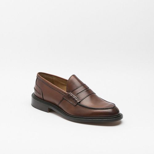 James Chestnut Burnished Calf Penny Loafer - Tricker's - Modalova