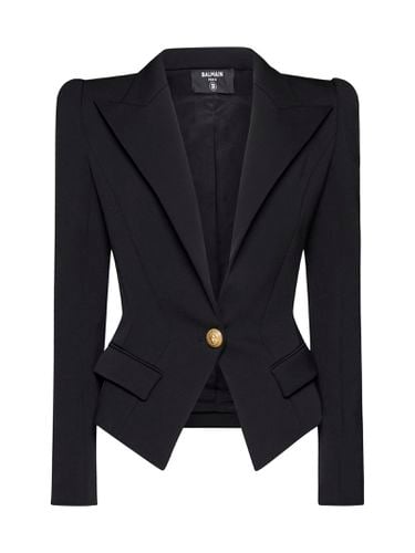 Single-breasted Blazer Jacket - Balmain - Modalova