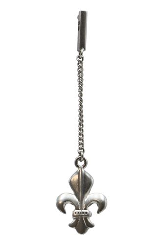 Celine Fleur De Lys Silver Earring - Celine - Modalova