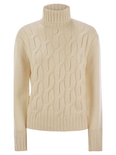 Giverny - Cable-knit Turtleneck Jumper - MC2 Saint Barth - Modalova