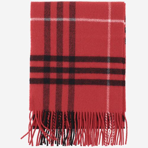 Wool And Cashmere Check Scarf - Burberry - Modalova