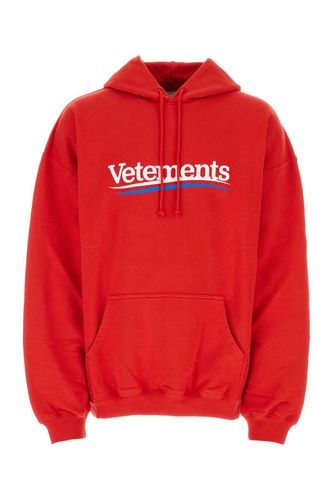 Cotton Blend Sweatshirt - VETEMENTS - Modalova