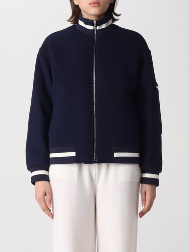 Zip-up Long-sleeved Bomber Jacket - MSGM - Modalova