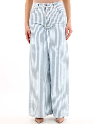 Off-White Striped Palazzo Pants - Off-White - Modalova