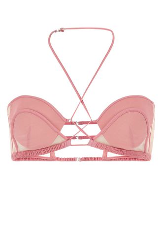 Pink Stretch Chiffon Bra - Nensi Dojaka - Modalova