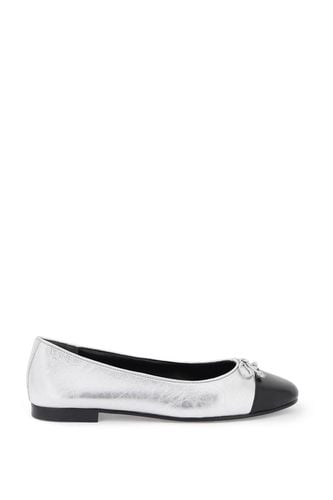 Laminated Ballet Flats With Contrasting Toe - Tory Burch - Modalova