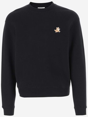 Cotton Sweatshirt With Logo - Maison Kitsuné - Modalova