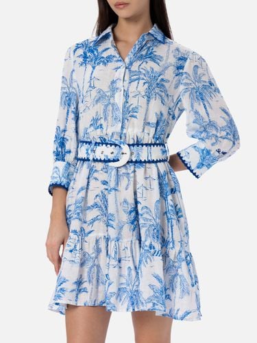 Woman Toile De Jouy Linen Dress Daisi - MC2 Saint Barth - Modalova