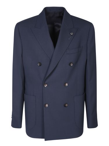 Lardini Double-breasted Blue Jacket - Lardini - Modalova