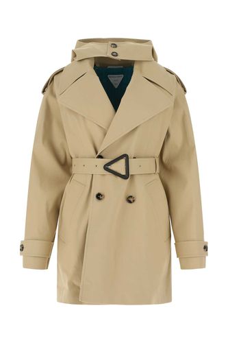 Cappuccino Stretch Cotton Trench Coat - Bottega Veneta - Modalova