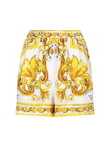 Dolce & Gabbana Printed Silk Shorts - Dolce & Gabbana - Modalova