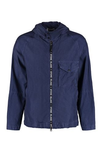 Technical Fabric Hooded Jacket - Stone Island - Modalova