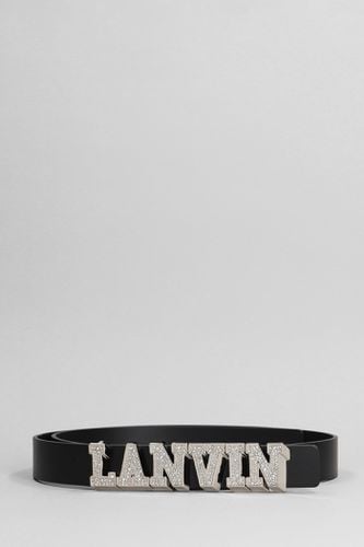 Lanvin Belts In Black Leather - Lanvin - Modalova