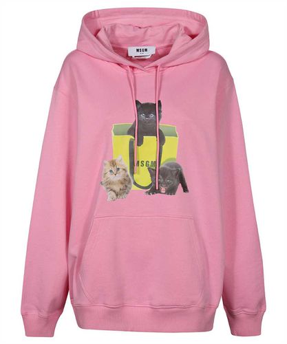 MSGM Cotton Hoodie - MSGM - Modalova