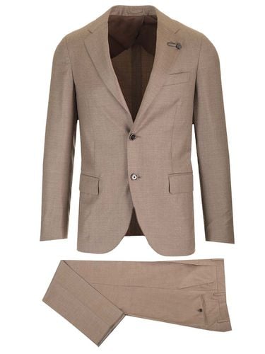 Lardini Single Breasted Wool Suit - Lardini - Modalova