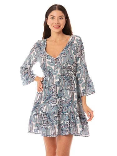 Woman Short Dress With Paisley Print - MC2 Saint Barth - Modalova