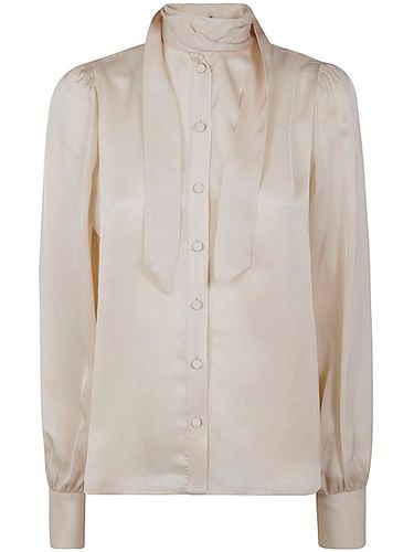 TwinSet Bow Detailed Satin Shirt - TwinSet - Modalova