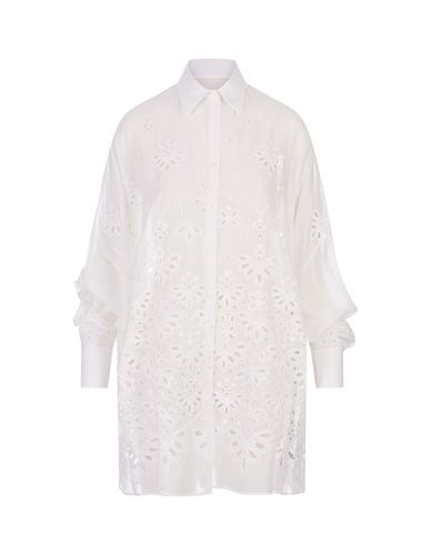 Over Shirt With Sangallo Lace - Ermanno Scervino - Modalova