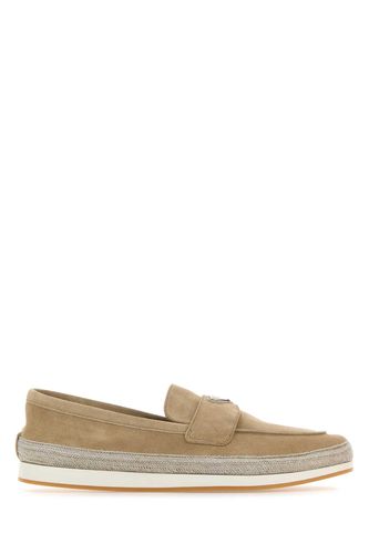 Prada Sand Suede Loafers - Prada - Modalova