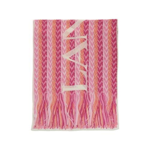 Lanvin Chevron Logo Pattern Scarf - Lanvin - Modalova