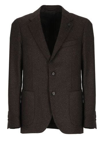 Lardini Brown Fabric Jacket - Lardini - Modalova