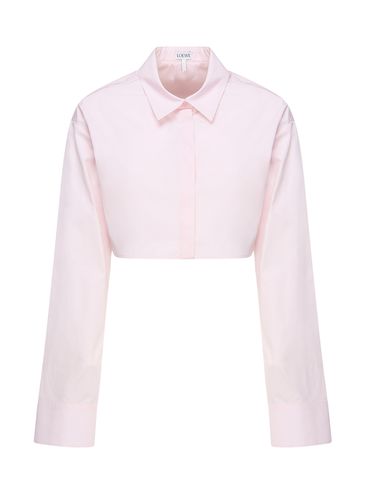 Loewe Cropped Cotton Shirt - Loewe - Modalova