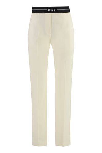 MSGM Wool Trousers - MSGM - Modalova