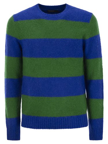 Striped Jersey With Suede Patches - Polo Ralph Lauren - Modalova