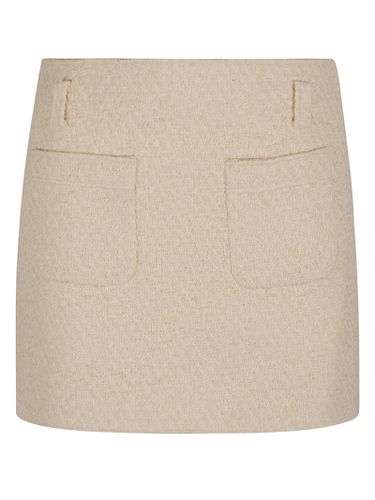 Rear Zip Woven Midi Skirt - Philosophy di Lorenzo Serafini - Modalova