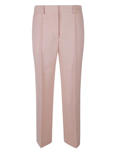 Regular Fit Cropped Plain Trousers - Lanvin - Modalova