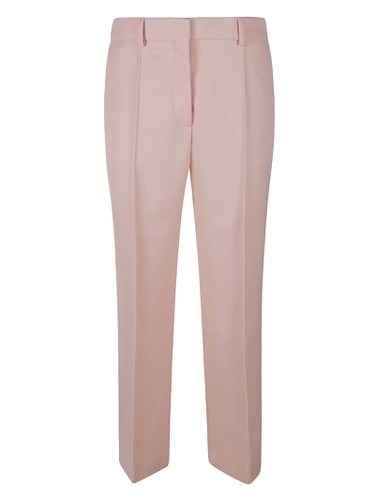 Regular Fit Cropped Plain Trousers - Lanvin - Modalova