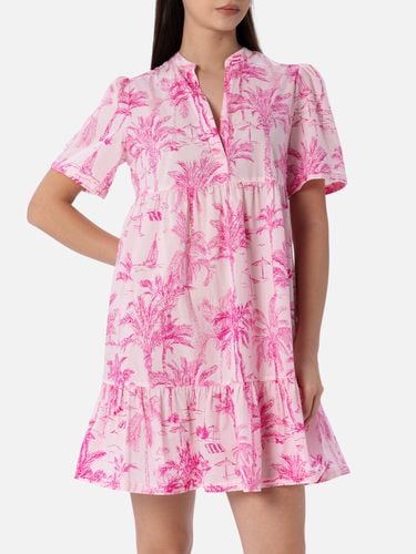 Woman Cotton Voile Short Dress Siara With Toile De Jouy Print - MC2 Saint Barth - Modalova