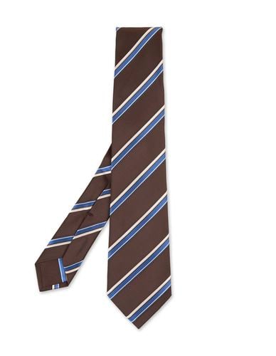 Tie With Striped Pattern - Kiton - Modalova