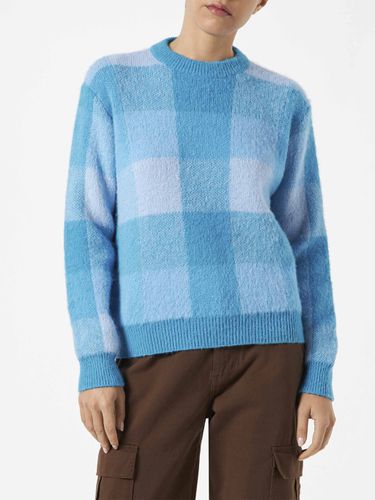 Woman Brushed Sweater With Check Pattern - MC2 Saint Barth - Modalova