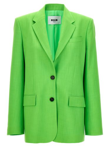 MSGM Single-breasted Blazer - MSGM - Modalova