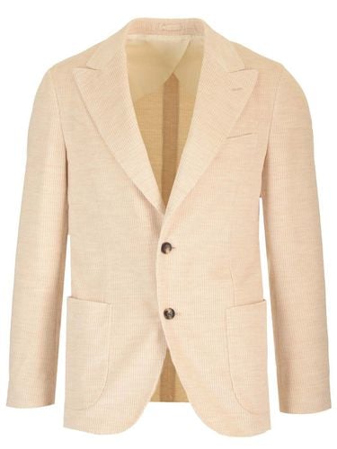 Unlined Cotton And Alpaca Velvet Jacket - Lardini - Modalova