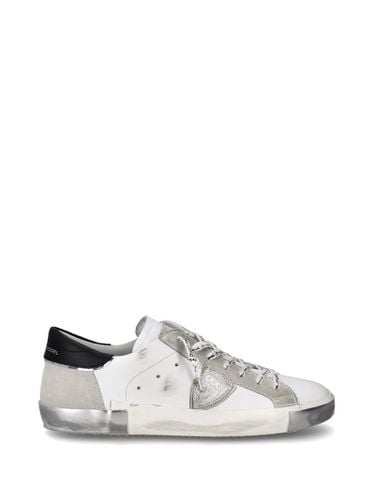 Mens Sneaker Prsx Low White Silver - Philippe Model - Modalova