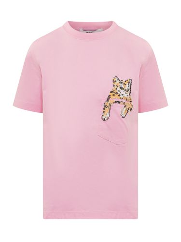 MSGM Crewneck T-shirt - MSGM - Modalova