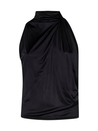 Versace Black Viscose Top - Versace - Modalova