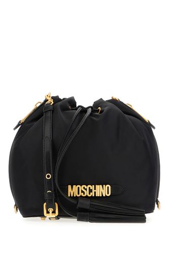 Moschino Black Nylon Bucket Bag - Moschino - Modalova